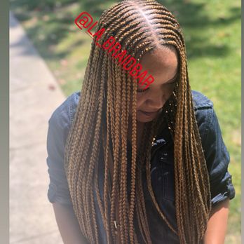 LA Braid Bar - Tribal feedin braids (long) - Hair Stylists Near Me LA Braid Bar - Tribal feedin braids (long) - Hair Stylists Near Me