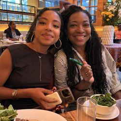 RAE Beauty - With my niece and you really can't see the detail of my locs but it's the only one I have that I like.
