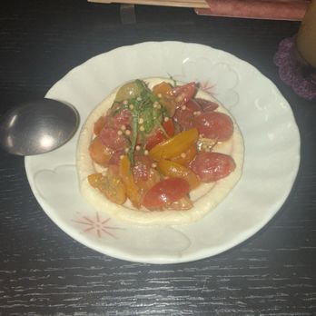 Little Plum - Tomato dish (sorry I forgot the name for this dish but it's really good.) - Asian Fusion Near Me - Honolulu, Hawaii Little Plum - Tomato dish (sorry I forgot the name for this dish but it's really good.) - Asian Fusion Near Me - Honolulu, Hawaii