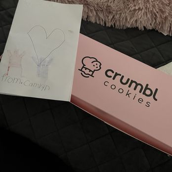 Crumbl - Burlington - Pink signature box (The PINK box got my attention) with a lovely handmade birthday card - Bakeries Near Me - Burlington, North Carolina Crumbl - Burlington - Pink signature box (The PINK box got my attention) with a lovely handmade birthday card - Bakeries Near Me - Burlington, North Carolina