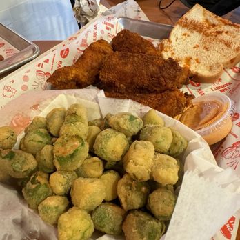 Hangry Joe’s Hot Chicken - Side of fried okra and chicken tenders - Chicken Shop Near Me - Woodbridge, Virginia Hangry Joe’s Hot Chicken - Side of fried okra and chicken tenders - Chicken Shop Near Me - Woodbridge, Virginia