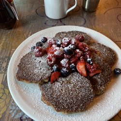 Very berry oatmeal pancakes.