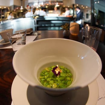 Saison - spring peas, parmesan custard and gold leaf - New American Near Me - San Francisco, California Saison - spring peas, parmesan custard and gold leaf - New American Near Me - San Francisco, California