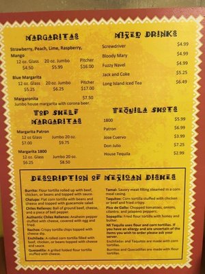 Menu photo 8 Mi Tequila Mexican Resturant Lewisburg, WV Menu photo 8 Mi Tequila Mexican Resturant Lewisburg, WV