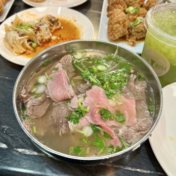 Pho Momma - Small #1. Lean Beef, Flank, Brisket, Fat Brisket, Tripe and Tendon Soup - Noodles Near Me - Sacramento, California Pho Momma - Small #1. Lean Beef, Flank, Brisket, Fat Brisket, Tripe and Tendon Soup - Noodles Near Me - Sacramento, California