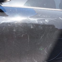 Black car with swirls