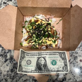 Ibendoo Ramen - Dollar bill for scale on 11.95 char shy donburi. - Ramen Near Me - Salem, Oregon Ibendoo Ramen - Dollar bill for scale on 11.95 char shy donburi. - Ramen Near Me - Salem, Oregon