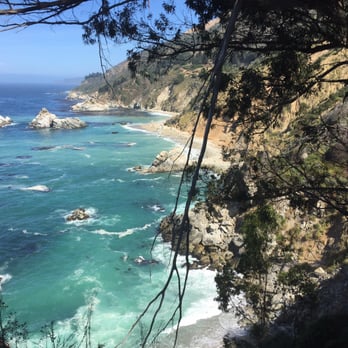 McWay Falls - View from the end of the trail - Beaches Near Me - Big Sur, California