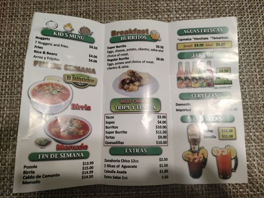 Menu photo 4 Tacos El Jalisciense San Jose, CA Menu photo 4 Tacos El Jalisciense San Jose, CA