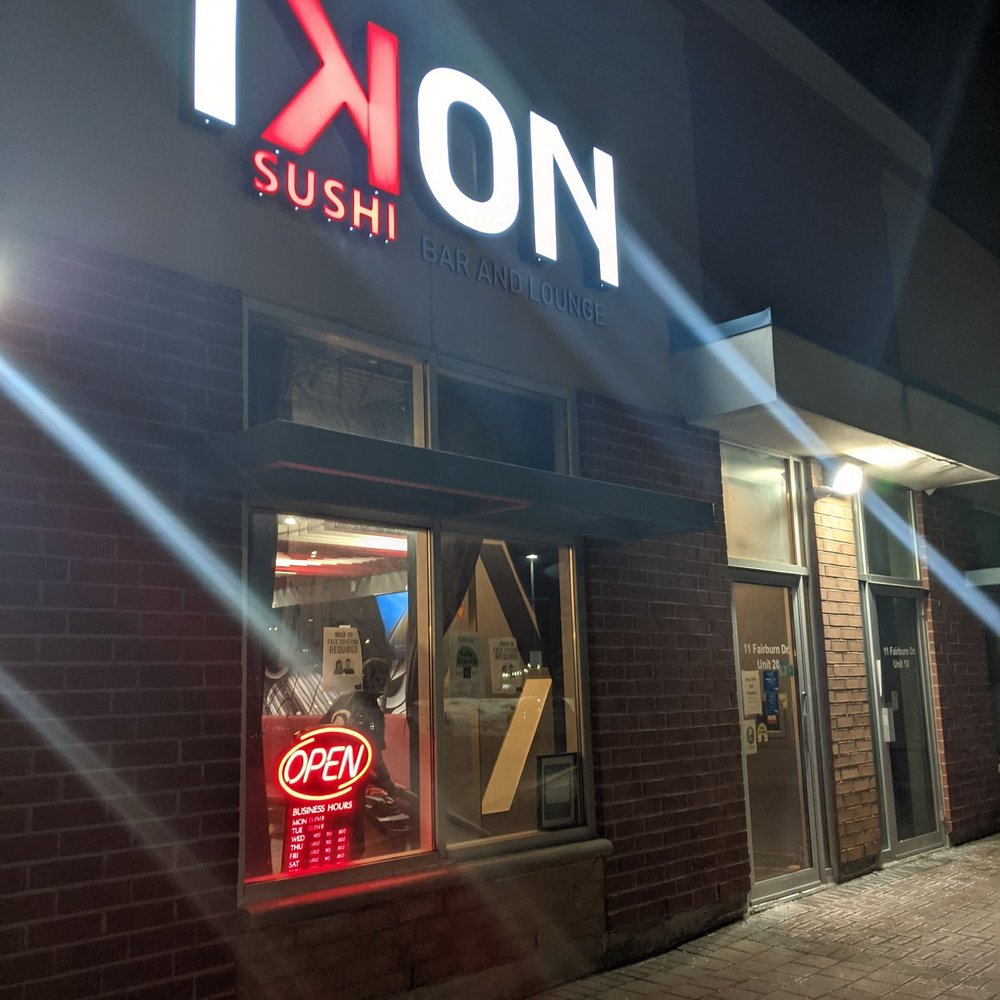 IKON Sushi Bar & Lounge - Exterior at night - Bars Near Me - Markham, Ontario IKON Sushi Bar & Lounge - Exterior at night - Bars Near Me - Markham, Ontario