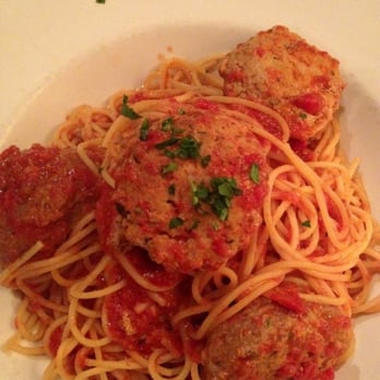 Zefferelli's - Spaghetti e Polpette (veal and ricotta meatballs braised with tomato and red wine). - Italian Near Me - Vancouver, British Columbia