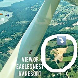 Eagles Nest RV Resort - RV Park Boyd TX Eagle Mountain Lake - Eagle's eye view of Eagles Nest RV Resort!