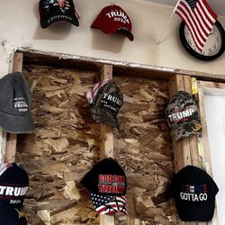 Sagebrush Inn - Hats showing support for Tabiona's favorite leader.