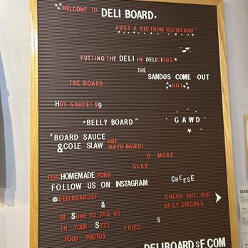 Deli Board - Delis Near Me - San Francisco, California