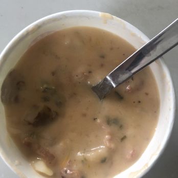 Chicken Salad Chick - Potato soup- hearty, full of all the good stuff (bacon and cheese) - Southern Near Me - Creve Coeur, Missouri Chicken Salad Chick - Potato soup- hearty, full of all the good stuff (bacon and cheese) - Southern Near Me - Creve Coeur, Missouri