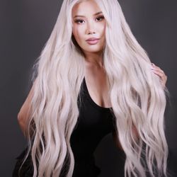 Deborah Parkinson Hair - Platinum ice global bleach with extensions