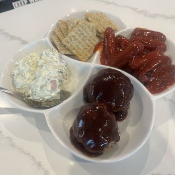 Baldys Tailgate Bar - Tailgate sampler. The dip is good and unique. The meatballs and wieners were kinda cold and lacking - Sports Bars Near Me - Lakeville, Minnesota Baldys Tailgate Bar - Tailgate sampler. The dip is good and unique. The meatballs and wieners were kinda cold and lacking - Sports Bars Near Me - Lakeville, Minnesota