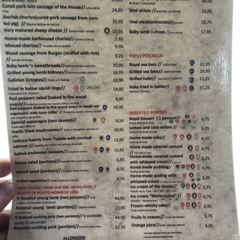 Asador Real - Menu - Steakhouses Near Me - Madrid, M