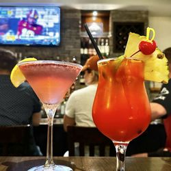Passion Fin - Cosmo with lemon instead of lime and hubs got a mai tai-- both great pours from Lisa!