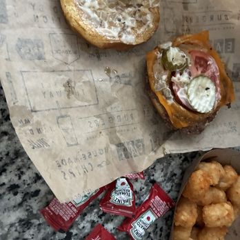 Wayback Burgers - Tots with ketchup when I ordered way back sauce - Chicken Shop Near Me - Kansas City, Missouri Wayback Burgers - Tots with ketchup when I ordered way back sauce - Chicken Shop Near Me - Kansas City, Missouri