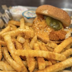 Prince’s Hot Chicken - The ANDRE Chicken Sandwich/ Fries