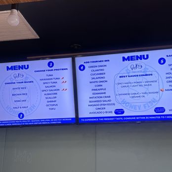 Honeyfish Poke - Menu - Poke Near Me - La Habra, California