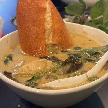 Pho Enjoy - Bread dipped in Chicken Curry - Vietnamese Near Me - San Jose, California Pho Enjoy - Bread dipped in Chicken Curry - Vietnamese Near Me - San Jose, California