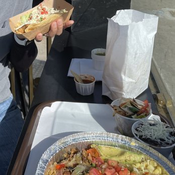 Lucha Libre - BYO Chicken Bowl and Seafood (Mahi) taco with sides - Mexican Near Me - San Diego, California