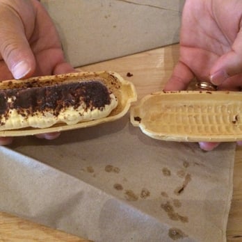 Itani Ramen - Inside the sweet ice cream corn sandwich was ice cream and some chocolate powder. It was ok. - Ramen Near Me - Oakland, California