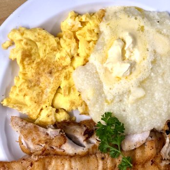 The Serving Spoon - Grilled Snapper, Grits, Scrambled Eggs - Breakfast & Brunch Near Me - Inglewood, California