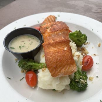 Corner Social - Pan Roasted Salmon - New American Near Me - New York, New York