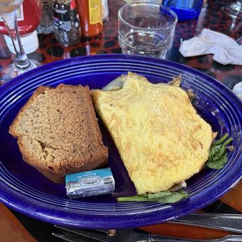 Blue Heaven - Shrimp Omelette and Banana Bread - Breakfast & Brunch Near Me - Key West, Florida Blue Heaven - Shrimp Omelette and Banana Bread - Breakfast & Brunch Near Me - Key West, Florida
