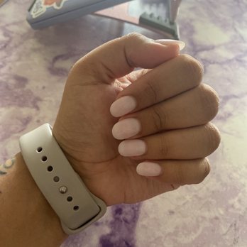 Domain Nails & Spa - Color: Creamy White - Nail Salons Near Me - Austin, Texas