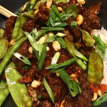 The Corner Office Restaurant + Martini Bar - Kung Pao Beef.  Yum but very spicy. - New American Near Me - Denver, Colorado