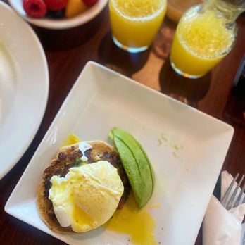 Mimosas - crab benedict 1/2 portion - American Near Me - Denver, Colorado Mimosas - crab benedict 1/2 portion - American Near Me - Denver, Colorado