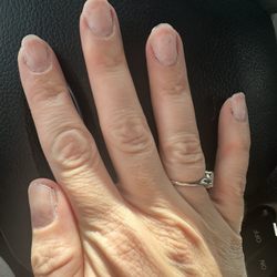 V-Nails - Removed the bubbling gel and scraped it off with a file.