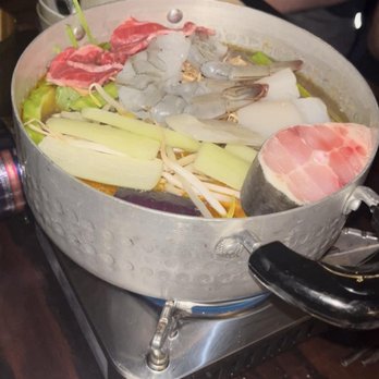 Mộc Mạc - Lau Mám Mekong/Delta Reverie- Rich delta-style hotpot with mắm cá linh/mám cá sac, simmered with seafood/pork belly/local greens. $35. Tasty - Vietnamese Near Me - New York, New York