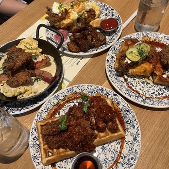 Tupelo Honey - Chicken and biscuits, fried chicken eggs Benedict, Asheville hot chicken, sriracha honey chicken and waffles - Southern Near Me - Omaha, Nebraska Tupelo Honey - Chicken and biscuits, fried chicken eggs Benedict, Asheville hot chicken, sriracha honey chicken and waffles - Southern Near Me - Omaha, Nebraska