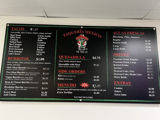 Menu photo 3 Taqueria Mexico Westminster, CA Menu photo 3 Taqueria Mexico Westminster, CA
