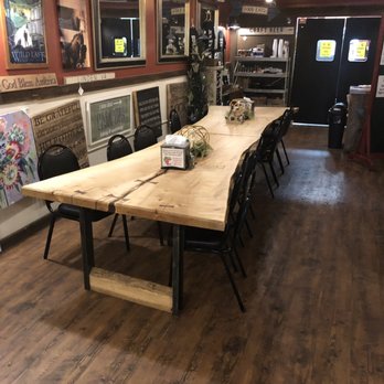The Apple House - Awesome custom table in the bar area. - American Near Me - Linden, Virginia The Apple House - Awesome custom table in the bar area. - American Near Me - Linden, Virginia