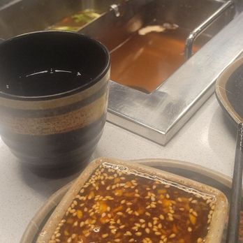 Sōke BBQ & Hotpot - Sauce for dipping. Also in view, our two broths for the Hotpot. - Barbeque Near Me - Brooklyn Park, Minnesota Sōke BBQ & Hotpot - Sauce for dipping. Also in view, our two broths for the Hotpot. - Barbeque Near Me - Brooklyn Park, Minnesota
