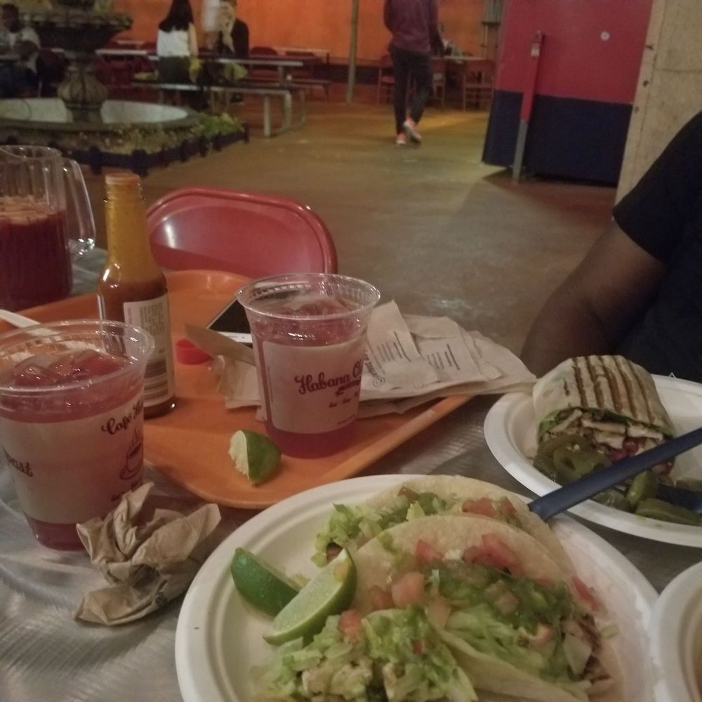 Habana Outpost - Brooklyn - Chicken tacos, chicken burrito, chips and guac and a pitcher of sangria - Cuban Near Me - Brooklyn, New York