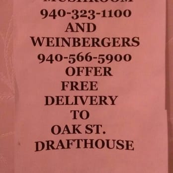 Oak St. Drafthouse - In case you get a case of the munchies - Pubs Near Me - Denton, Texas
