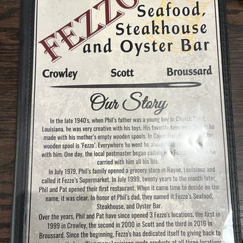 Fezzo's of Broussard - Seafood Near Me - Broussard, Louisiana Fezzo's of Broussard - Seafood Near Me - Broussard, Louisiana
