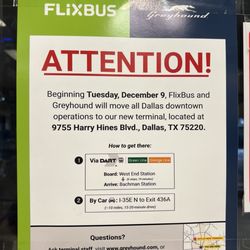 Greyhound Bus Lines - 11.23.25 This location will cease to exist soon... they've already relocated the Welcome to Dallas Sign to its new Location