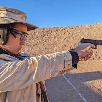 Stephens Firearms Training - Getting tighter grouping ironically from farther away each set. - Firearm Training Near Me Stephens Firearms Training - Getting tighter grouping ironically from farther away each set. - Firearm Training Near Me