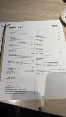 Menu photo 5 Ryori Lab Houston, TX Menu photo 5 Ryori Lab Houston, TX