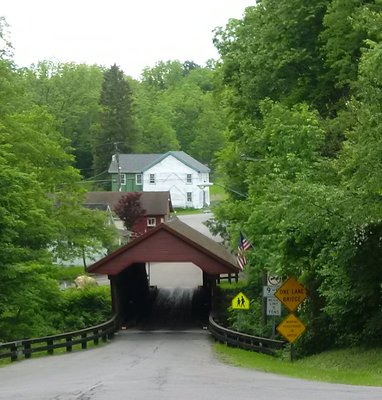 Historic Newfield Covered Bridge by null