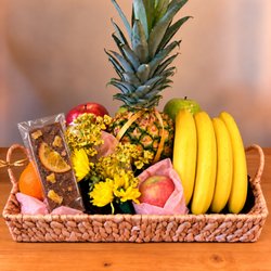 Gifts of Flowers Designed by TA - Fresh Fruit and Bloom Gift