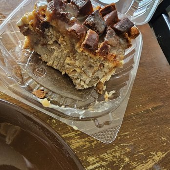 Fiya Spice Caribbean - Pear bread pudding with caramel sauce made from scratch. This was very moist after coming to room temperature. - Caribbean Near Me - Pittsburg, California